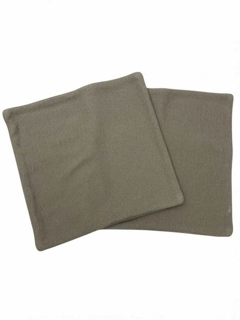 Restoration Hardware Linen Cable Knit Pillow Covers set of 2 25”X26”